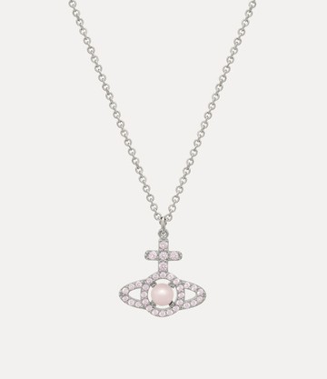 Vivienne Westwood Olympia Pearl Pendant Necklace Platinum-pink-cz-rosaline-pearl Platinum-pink-cz-rosaline-pearl Women
