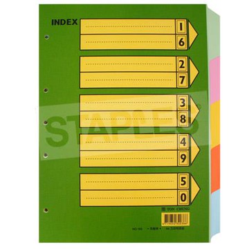 加價購:同春Ton Chung 5孔5段紙質隔頁紙/169