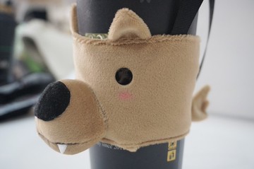 bucute野狼立體環保飲料提袋/飲料杯套/環保杯套/提袋/超人氣/手作