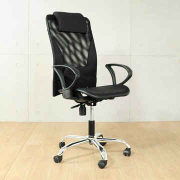 LOGIS 開心涼夏高背事務椅 全網椅 電腦椅 辦公椅 書桌椅 C55黑