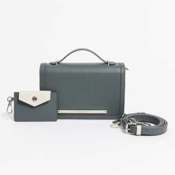 PLAYBOY - 手提包附長背帶  Encounter系列 - 藍灰色