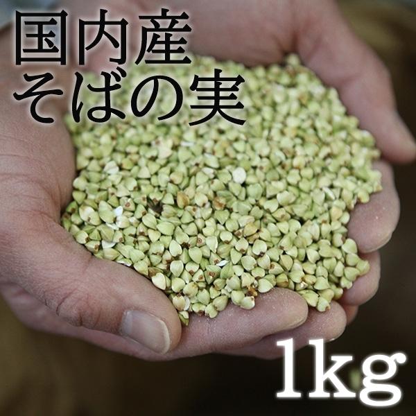 国内産そばの実 1kg 丸抜き実 2023年産そば 大西製粉 国内産 国産 そばのみ むきみ