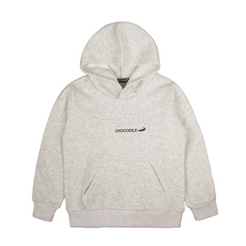 Crocodile Junior小鱷魚童裝-鋼印設計LOGO連帽T恤- U66401-23 大碼版