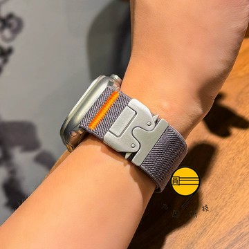 多款降落傘扣 尼龍彈力錶帶 適用於 Apple Watch 11 10 9 8 7 6 SE替換錶帶 46mm 42mm