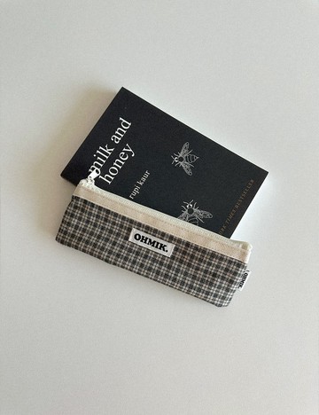 筆袋 000 黑色格紋