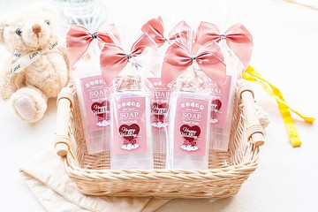 手牽手愛心婚禮款茶樹隨身皂(滿百份免費印名字) 二次進場 送客禮