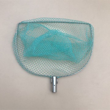 竹竿接口9股線大物抄網頭 不銹鋼加粗實心圈密眼網  手工編織網兜