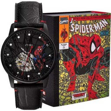 FOSSIL x Marvel 蜘蛛人聯名 蜘蛛感應限量機械錶 開學購物季 送禮首選-42mm LE1247SET