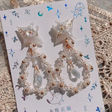 【天使系列】天使誓言 -水滴款 耳針/耳夾