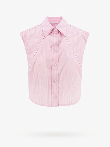Cotton shirt with striped motif - ALEXANDER WANG T - gender_Woman