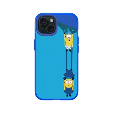 iPhone 15 Clear 激光藍 - Minions - Minions - Hang in there