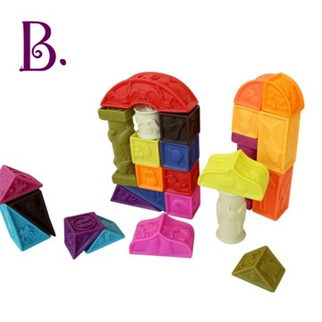 B.Toys  羅馬城堡  軟積木 玩具 肌肉發展 (福利品出清)