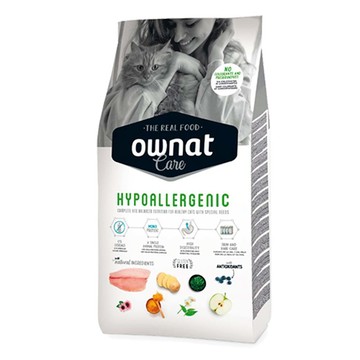 Ownat CARE系列 貓用 無穀無麩質 低敏機能照護配方(新鮮多種魚+水解鮭魚)3KG