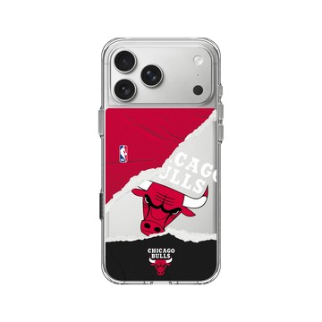iPhone 17 Pro Max Clear Case（相機按鈕） 透明 - NBA - 熱血系列-芝加哥公牛 Chicago Bulls - Sweat and Tears