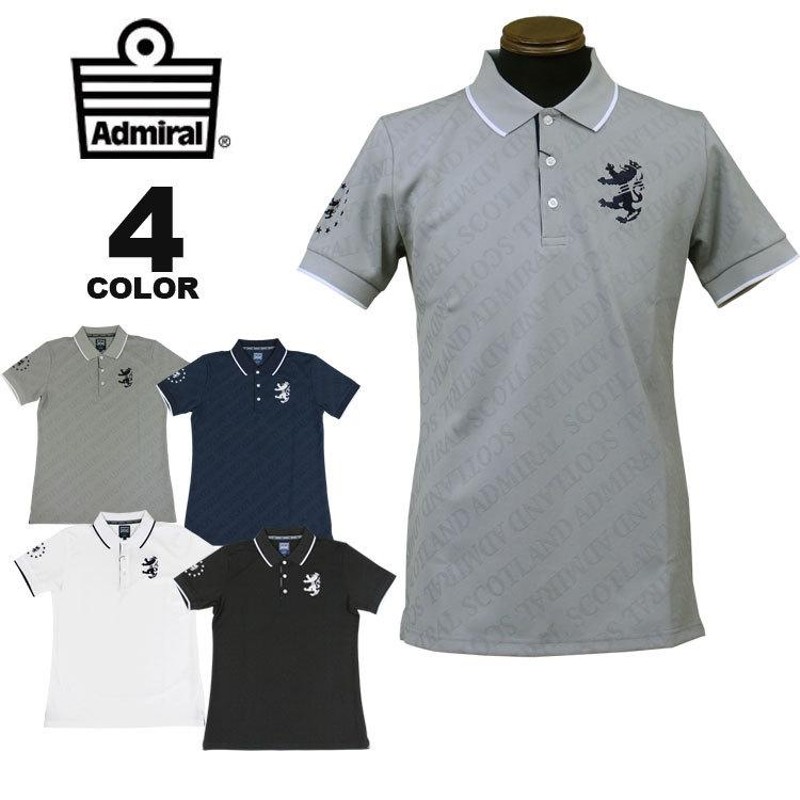 SALE アドミラル ゴルフ ポロシャツ Admiral GOLF LOGO JACQUARD POLO