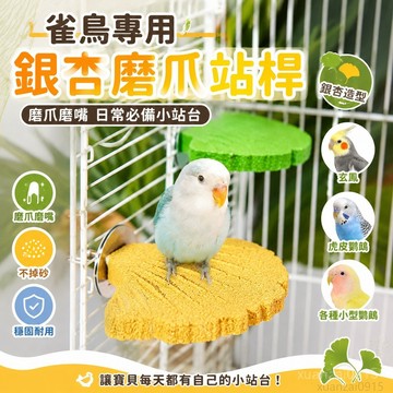 鸚鵡銀杏磨爪站桿不掉砂玄鳳虎皮磨爪棒磨砂磨嘴站棍站架鳥籠配件 出貨 鸚鵡站台 鸚鵡鳥籠 鸚鵡站棍 鸚鵡站架 玄鳳鳥籠