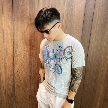 美國百分百【全新真品】 Levis 短袖 T恤 logo 男女 T-shirt 上衣 腳踏車 短T AI85