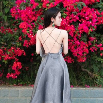 連衣裙波西米亞中長裙-時尚優雅氣質露背女裙子73mw23【獨家進口】【米蘭精品】