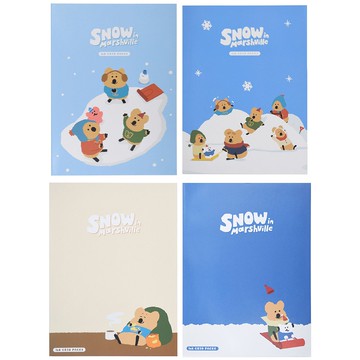 呆萌町 16K方格固頁筆記本【九乘九購物網】