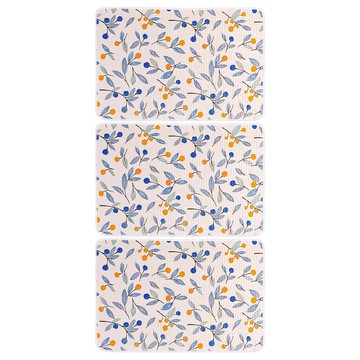 防水透氣保潔墊 C530 128g 3件  多彩荔枝果  70 x 50cm  1組  多彩荔枝果 白色