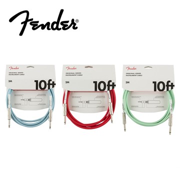 Fender Cable SS Original 3米 直頭導線 多色款【敦煌樂器】