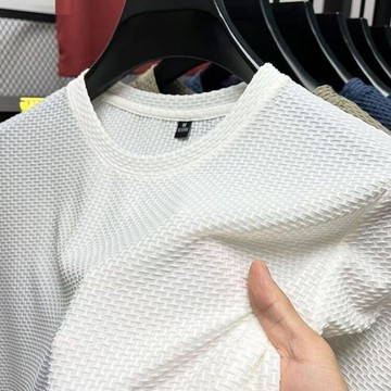 免運 夏季 男裝 男士上衣 短袖t恤男 t恤男 涼感衣 冰絲衣 冰絲速乾衣 涼感T恤 冰絲T 透氣速乾衣 02