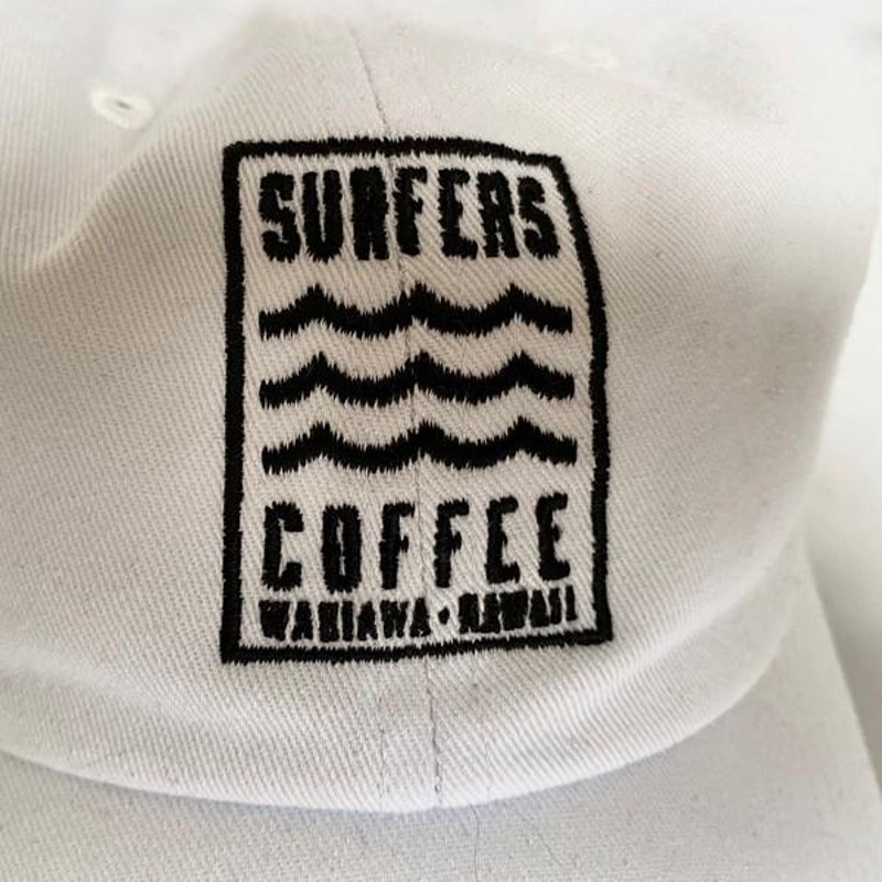 SURFERS COFFEE ベースボールキャップ （刺繍） WHITE ハワイ直輸入 サーフィン | LINEブランドカタログ