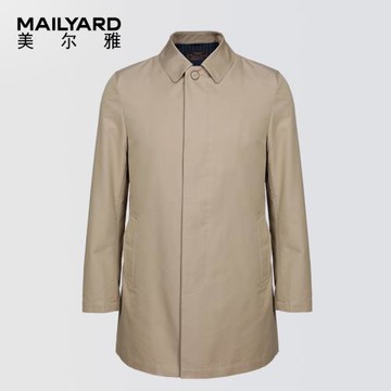 MAILYARD/美爾雅風衣 中長款商務休閑單排扣男士風衣 023