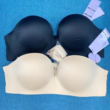 專柜青年馨美內衣舒適透氣性感光面美背無肩帶文胸防滑胸罩6288