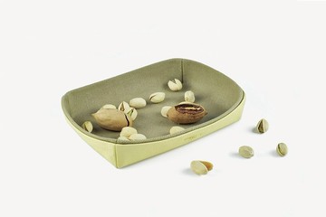 托盤 雜物盤 桌面收納 淺黃