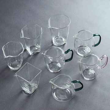 公道茶漏一體套裝玻璃功夫茶具公杯耐高溫茶海分茶器加厚高檔單個