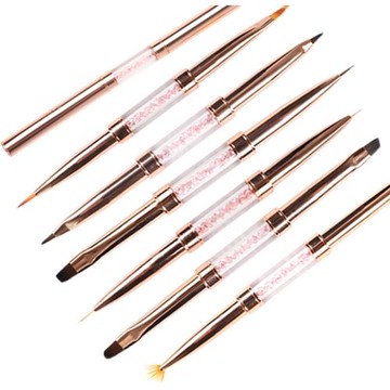 美甲筆套裝雙頭筆美甲店用全套彩繪筆暈染筆拉線筆圓頭專業指甲刷