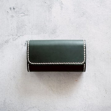 經典六匙鈕扣鎖匙包 | 手縫皮革材料包 | BSP034