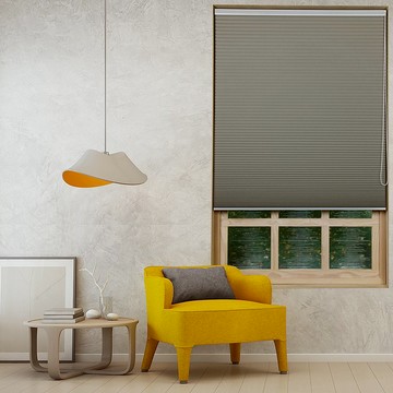 灰褐單循環珠鍊遮光蜂巢簾 (Antique Pewter)