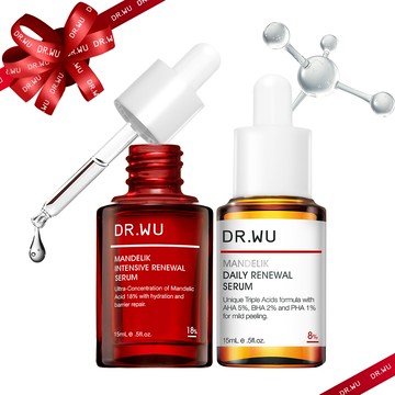 DR.WU 黃金雙重杏仁酸煥膚組(8%+18%)