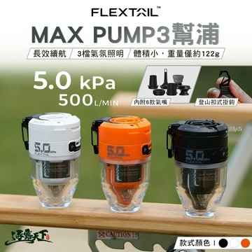 FLEXTAIL MAX PUMP 3 幫浦 氣嘴 充氣幫浦 露營 逐露天下