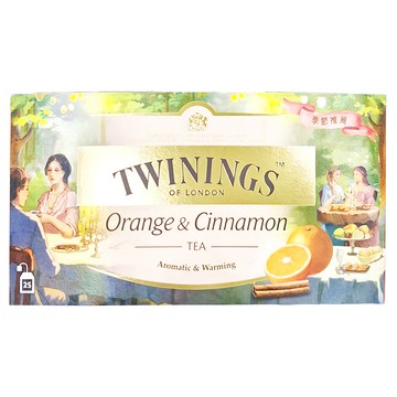 TWININGS 唐寧茶 香橙肉桂茶 茶包  2g  25包  1盒