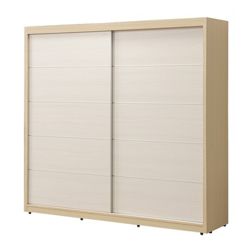 【唯熙傢俱】雷莎原木雙色7x7尺滑門衣櫃