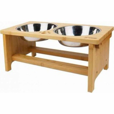 YOSHIKI 良木工房 竹製ペット用食器台 M YK-PFM(支社倉庫発送品)