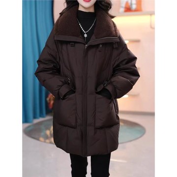 爆款時尚平湖羽絨服女冬季2025新款九江品牌今年流行洋氣媽媽外套