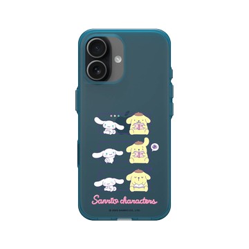 iPhone 17 Clear (相機按鈕) 夜幕藍 - 三麗鷗-布丁狗＆大耳狗綜合圖 Mix Characters - 狗狗日常