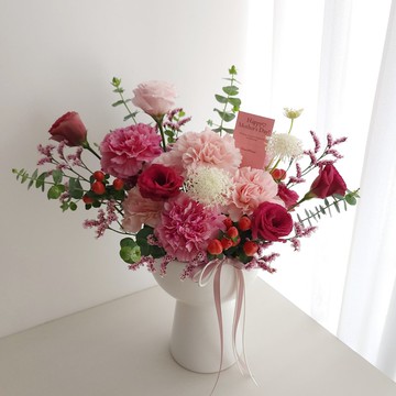 鮮花。Love媽咪 莓果沙瓦 桃粉色系康乃馨 鮮花盆花 L 康乃馨盆花