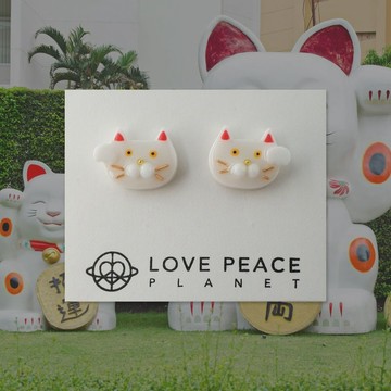 貓貓好朋友耳環 | 招財招福