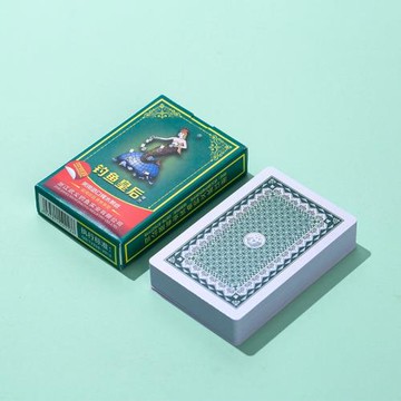 56張型10副釣魚218撲克牌便宜批100副整箱撲克樸克創意棋牌室紙牌