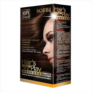 【台灣製造】SOFEI舒妃護髮染色彩染髮霜-6R布朗尼棕 [52029]