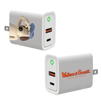 【正版授權】酷狗寶貝敬禮阿高USB3.0+PD20W雙孔充電器