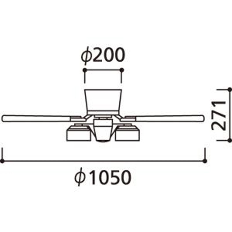 オーデリック シーリングファンライト ACモーターファンシリーズ