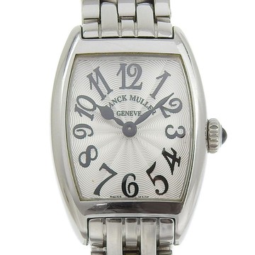 【日本直送】法蘭克穆勒 FRANCK MULLER 酒桶形手錶 2252QZ 不鏽鋼 銀色錶盤 石英 女仕【二手】