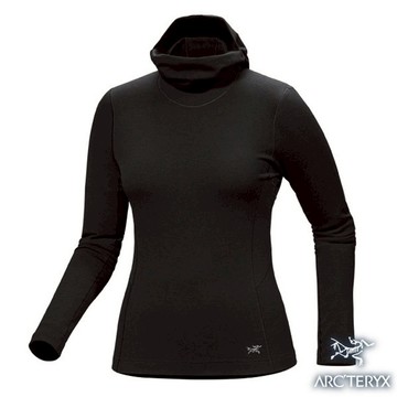 【ARCTERYX 始祖鳥】女 Satoro Merino Wool Hoody 美麗諾羊毛連帽貼身保暖長袖上衣/ X000009044