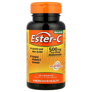 American Health, 含柑橘生物類黃酮的 Ester-C®，60 粒膠囊